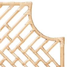 Baxton Studio Jayliah Modern Bohemian Rattan Queen Size Headboard