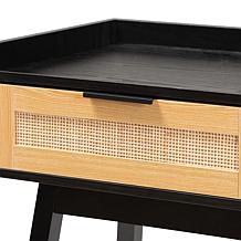 Baxton Studio Kalani Mid Century Wood 2 Drawer Console Table