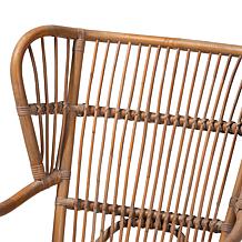 Baxton Studio Lamaria Modern Bohemian Rattan Armchair