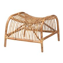 Baxton Studio Lamaria Modern Rattan 2-Pc Chair and Footstool Set