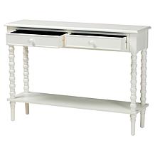 Baxton Studio Malinda Classic Wood Console Table with Storage