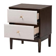 Baxton Studio Nikolai 23" Mid-Century Wooden Nightstand
