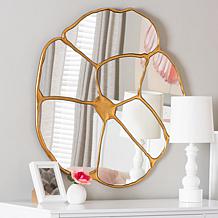Baxton Studio Novia Gold Wall Mirror