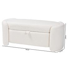 Baxton Studio Oakes Modern Upholstered Storage Bench