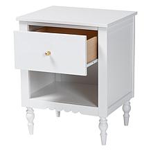 Baxton Studio Roni White Nightstand