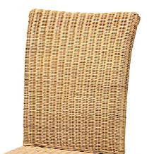 Baxton Studio Shamara Modern Bohemian Rattan and Wood Dining Chair