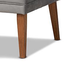 Baxton Studio Stewart Mid-Century Upholstered 3-Piece Dining Nook Set