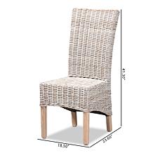 Baxton Studio Trianna Rustic Transitional Rattan Dining Chair