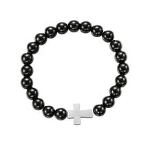 Beaded Bracelet with Cross