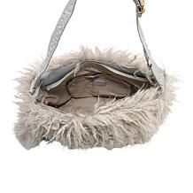 Bearpaw Curly Faux Fur Hobo Bag