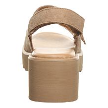 BEARPAW Gretchen Suede Hook & Loop Sandal