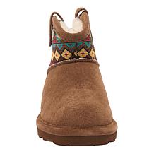BEARPAW® Jillie Suede Print Bootie with Rain & Stain Repellent