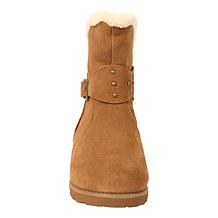BEARPAW® Kathleen Suede Heeled Boot with Rain Repellent