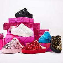BEARPAW® Portia Sequin and Suede Mule Slipper