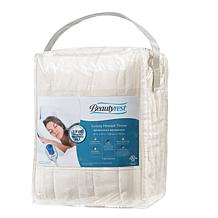 Beautyrest Heated Microlight Oversized Throw-Ivory