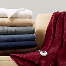 Beautyrest Heated Microlight to Berber Oversized Throw