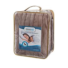 Beautyrest Heated Plush Knitted Microlight Blanket-Twin