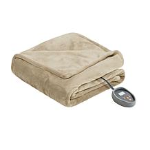 Beautyrest Microlight/Berber Heat Blanket - Full/Tan