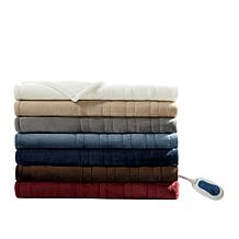 Beautyrest Microlight/Berber Heated Throw - Chocolate