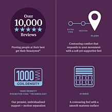 Beautyrest World Class Level Three Hybrid Plush -Cal King