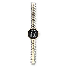 Bebe Adult Female Gold-Tone Smart Watch - Silver and Gold-Tone