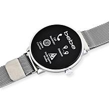 Bebe Adult Female Smart Watch - Silver-Tone