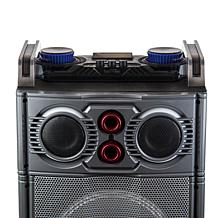 beFree Sound Party Lights Triple 10 Inch Subwoofers Bluetooth Porta...