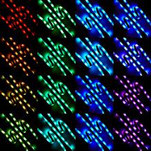 Bell & Howell 2-pack 6' LED Color Changing Tape Light with Remote