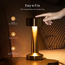 Bell + Howell 2-pack Chelsea Deluxe Rechargeable Touch Lamp