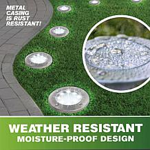 Bell + Howell Disk Lights Deluxe Solar Lights 8-pack