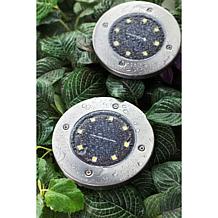 Bell + Howell Disk Lights Deluxe Solar Lights 8-pack