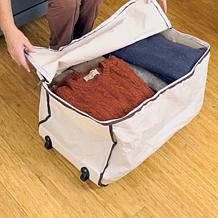 Bell + Howell Foldable Zippered Rolling Storage Bag 2-pack