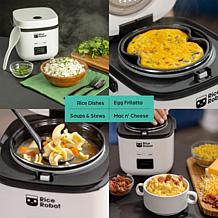 Bell + Howell Rice Robot with Steamer Tray and Recipe Book
