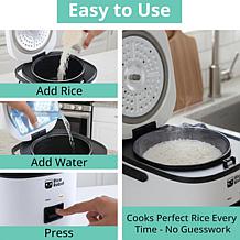 Bell + Howell Rice Robot with Steamer Tray and Recipe Book