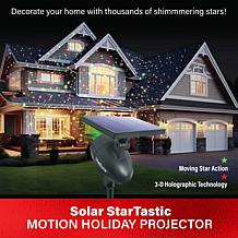 Bell + Howell Solar Startastic Motion Holiday LED Projector
