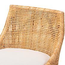 Bella Natural Rattan Counter Stool with Swivel Seat