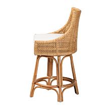 Bella Natural Rattan Counter Stool with Swivel Seat