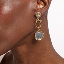 Bellezza 100 Lira Coin Bronze Horseshoe Design Earrings