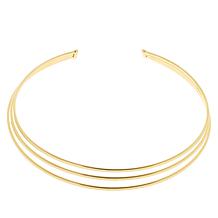 Bellezza 15 Bee Lira Coin Bronze Hammered Collar Necklace - 20397077