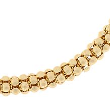 Bellezza 16" Bronze Popcorn-Link Chain Necklace