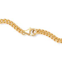 Bellezza 18" 500 Lira Coin Curb Necklace