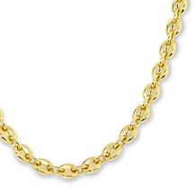 Bellezza 18" Bronze Cast Link Line Necklace