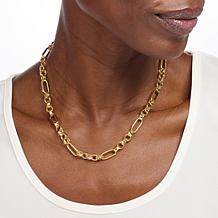 Bellezza 18" Bronze Paperclip and Rolo Link Necklace