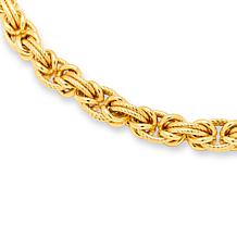 Bellezza 18" Bronze Twisted and Polished Link Necklace