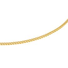 Bellezza 24" Bronze Diamond-Cut Flat Curb-Link Necklace