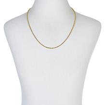 Bellezza 24" Bronze Diamond-Cut Rope-Link Chain Necklace