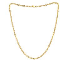 Bellezza 24" Bronze Singapore-Link Chain Necklace