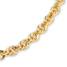 Bellezza Bellissima 20" Bronze Diamond-Cut Disco Chain Necklace