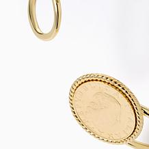 Bellezza Bronze 200 Lira Coin Bangle