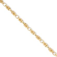 Bellezza Bronze Byzantine Station Magnetic Clasp Bracelet